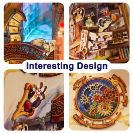 Puzzle in Legno 3D Book Nook Kit - Magical Library - 6