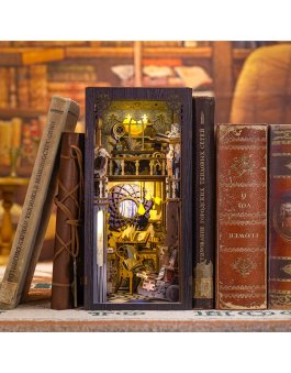 Puzzle in Legno 3D Book Nook Kit - Nebula Common Room - 7