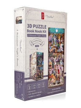 Puzzle in Legno 3D Book Nook Kit - Sogno di Una Notte di Mezza Estate - 1