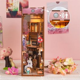 Puzzle in Legno 3D Book Nook Kit - The Japanese Grocery Store - 4