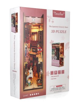 Puzzle in Legno 3D Book Nook Kit - The Japanese Grocery Store - 1