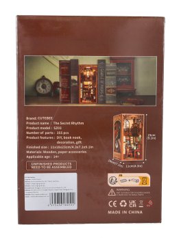 Puzzle in Legno 3D Book Nook Kit  - The Secret Rhythm - 3