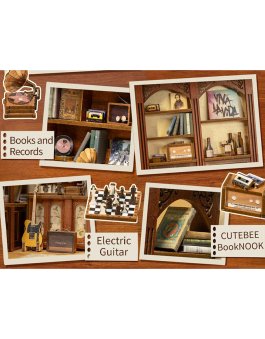 Puzzle in Legno 3D Book Nook Kit  - The Secret Rhythm - 13