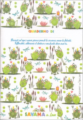 Quaderno Rane Savana in Love - Piccolo — Quaderno - 1