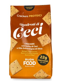 Quadrotti di Ceci Bio - Crackers Proteici - 1