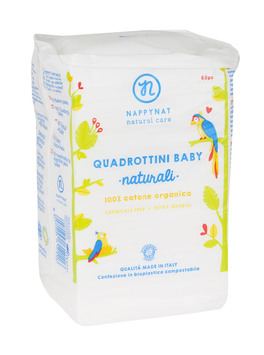 Quadrottini Baby Naturali - Salviettine Pads di Cotone