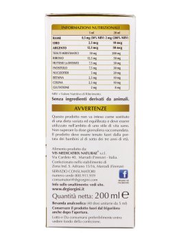 Rame Oro Argento Olimentovis - Liquido Analcolico - 5
