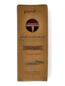 Rasoio di Sicurezza in Metallo Rosé + 10 Lamette - 3