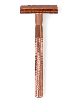 Rasoio di Sicurezza in Metallo Rosé + 10 Lamette - 1
