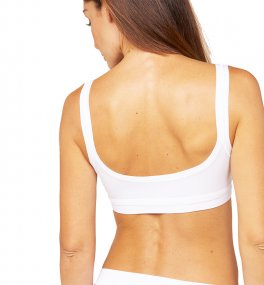 Reggiseno Bralette in Fibra di Faggio - Bianco - 2