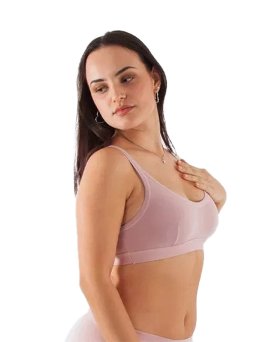 Reggiseno Bralette in Fibra di Faggio - Cipria - 1