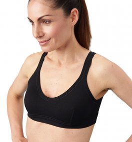 Reggiseno Bralette in Fibra di Faggio - Nero - 1