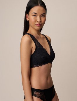 Reggiseno Bralette in Pizzo - Nera - 2