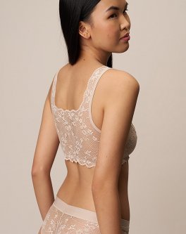 Reggiseno Bralette in Pizzo - Conchiglia - 2