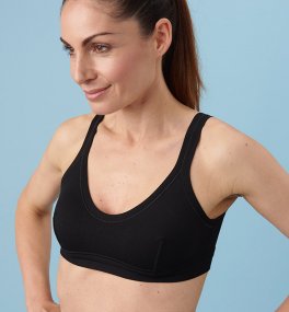 Reggiseno Bralette in Fibra di Faggio - Nero - 2