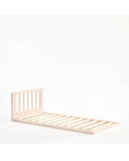 Rete a Doghe Tatami con Testata in Legno Naturale - 1