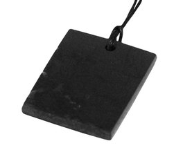 Pendente di Shungite con Cordino - Rettangolo - 2