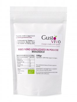 Ribes Nero Liofilizzato in Polvere Biologico Raw - 1