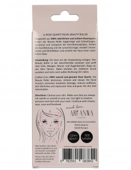 Roller Quarzo Rosa per il Massaggio al Viso - 2