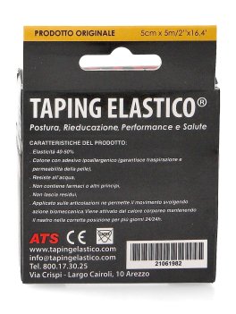 Rotolo Taping Elastico® - Tape Kinesiologico per Muscoli e Articolazioni 5 cm x 5 metri - 7