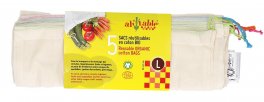 Sacchetti Frutta e Verdura Riutilizzabili in Cotone - 5