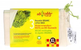 Sacchetti Frutta e Verdura Riutilizzabili in Cotone - 1