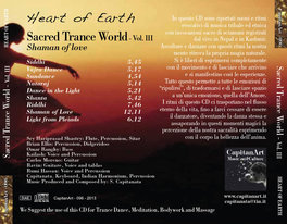 Sacred Trance World - Vol.III - Shaman of Love — CD - 3