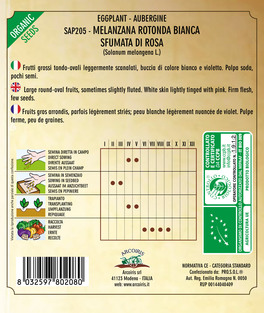 Sap205 - Melanzana Tonda Sfumata Rosa - 2