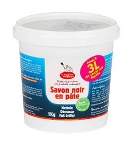 Sapone Nero Vegetale Concentrato in Pasta - Savon Noir En Pate - 1