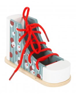 Scarpa da Allacciare in Legno 3D - 1