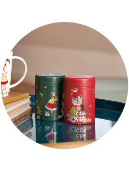 Scatola di Metallo Natalizia per Tè e Tisane - 3