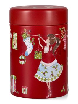 Scatola di Metallo Natalizia per Tè e Tisane - 1