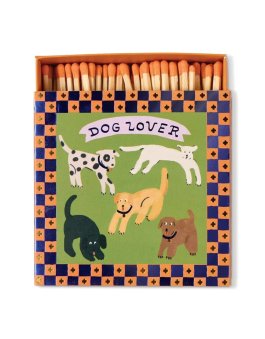 Scatola Fiammiferi Quadrata Grande 125 Pezzi - Dog Lover - 1