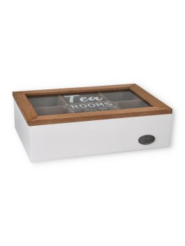 Scatola in Legno Porta Tè e Tisane con 6 Scomparti - 2