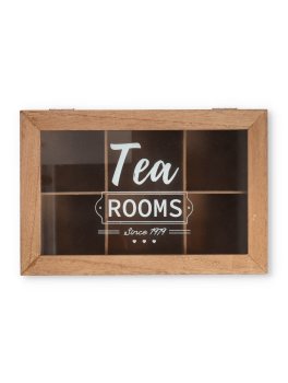 Scatola in Legno Porta Tè e Tisane con 6 Scomparti - 5