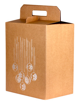 Scatola Natalizia Vuota - Sfere - Piccola