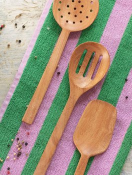 Schiumarola in Legno di Neem Naturale - 3