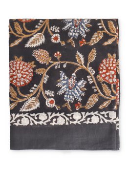 Scialle in Cotone Stampa a Mano Blockprint - 5