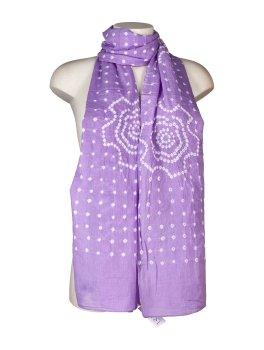 Scialle in Cotone Tie-Dye con Disegno a Spirale - 2