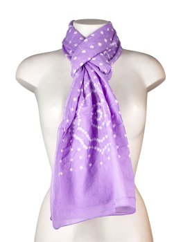 Scialle in Cotone Tie-Dye con Disegno a Spirale - 3