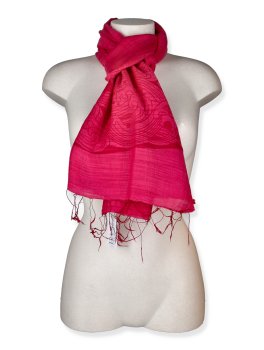 Sciarpa in Cotone e Seta - Onde Giapponesi - 2