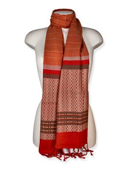 Sciarpa in Viscosa Jacquard Multi Righe - 1