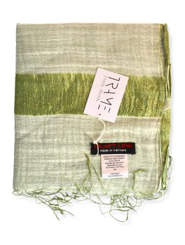 Sciarpa Seta e Cotone a Strisce - 3