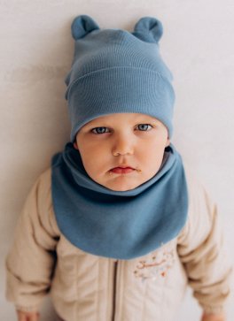 Sciarpa Tubolare 2x1 in Cotone Organico a Costine - Citadel - 3