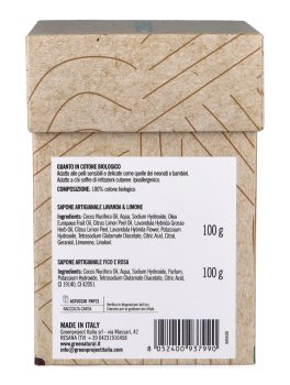 Scrigno Dolce Abbraccio - Saponi Artigianali Lavanda e Fico  + Guanto in Cotone - 3