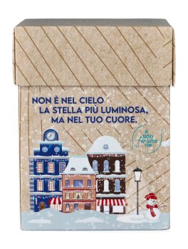 Scrigno "Snowball" con Saponi Artigianali Cioccolato e Fiordilatte + Guanto in Cotone - 4