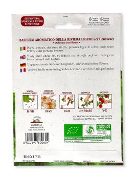Semi di Basilico Aromatico della Riviera Ligure Bio - 3