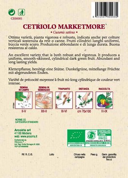 Semi di Cetriolo Marketmore Bio - 3