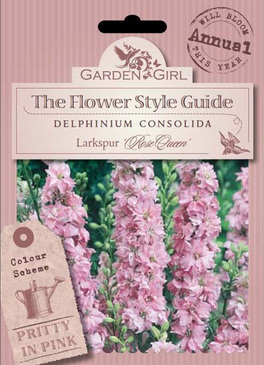 Semi di Delphinium Consolida - Larkspur Rose Queen