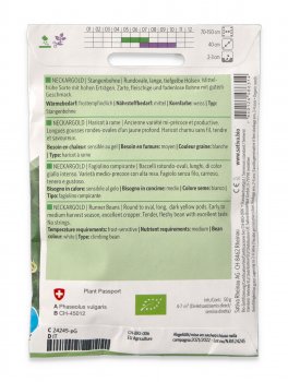 Semi di Fagiolino Rampicante Bio - Neckargold - 2